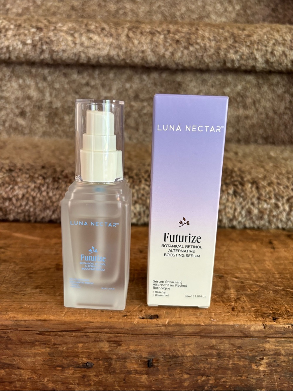 Luna Nectar Futurize Botanical Retinol Boosting Serum - Lavender/White